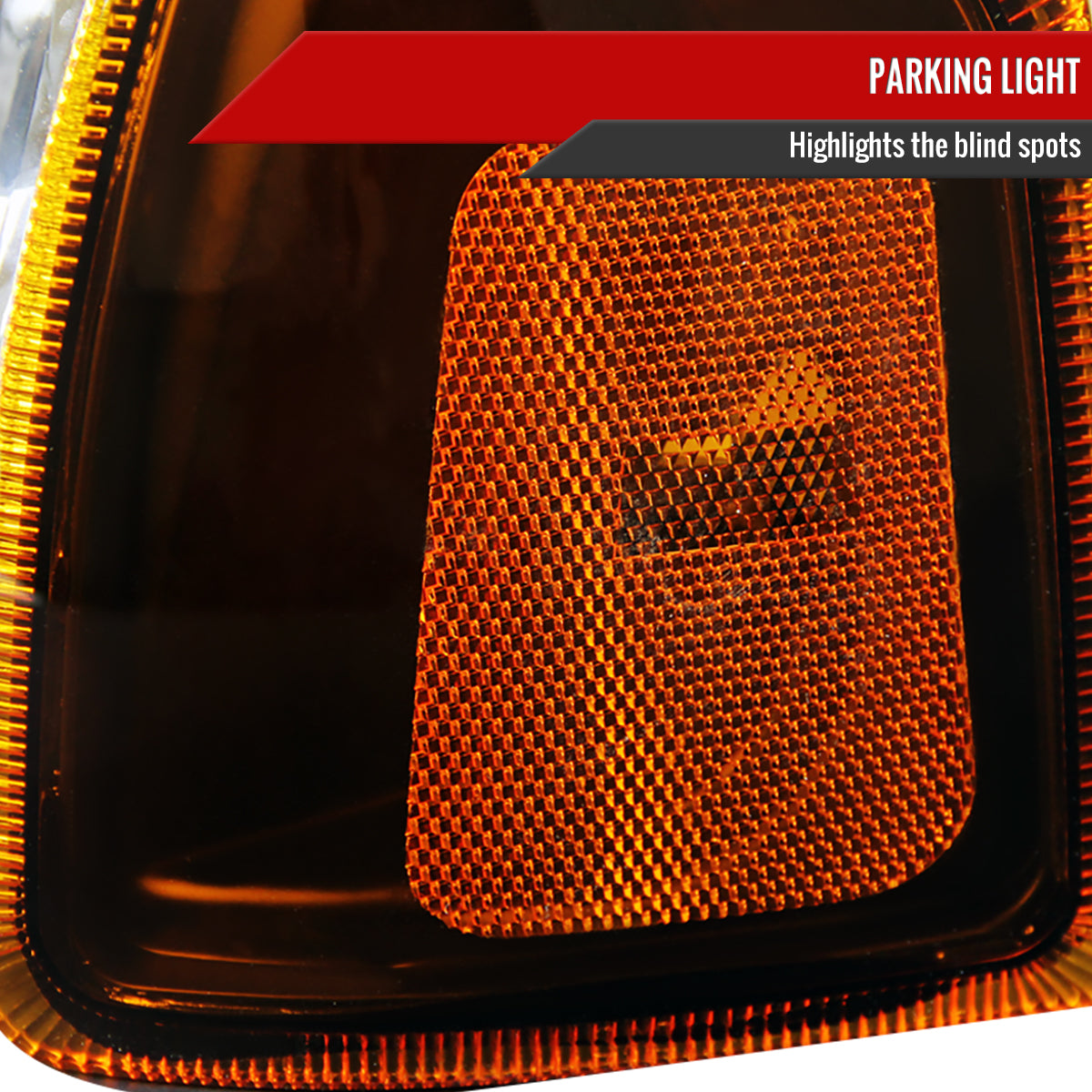 Spec-D 2005 Ford Ranger OE Amber black custom headlights