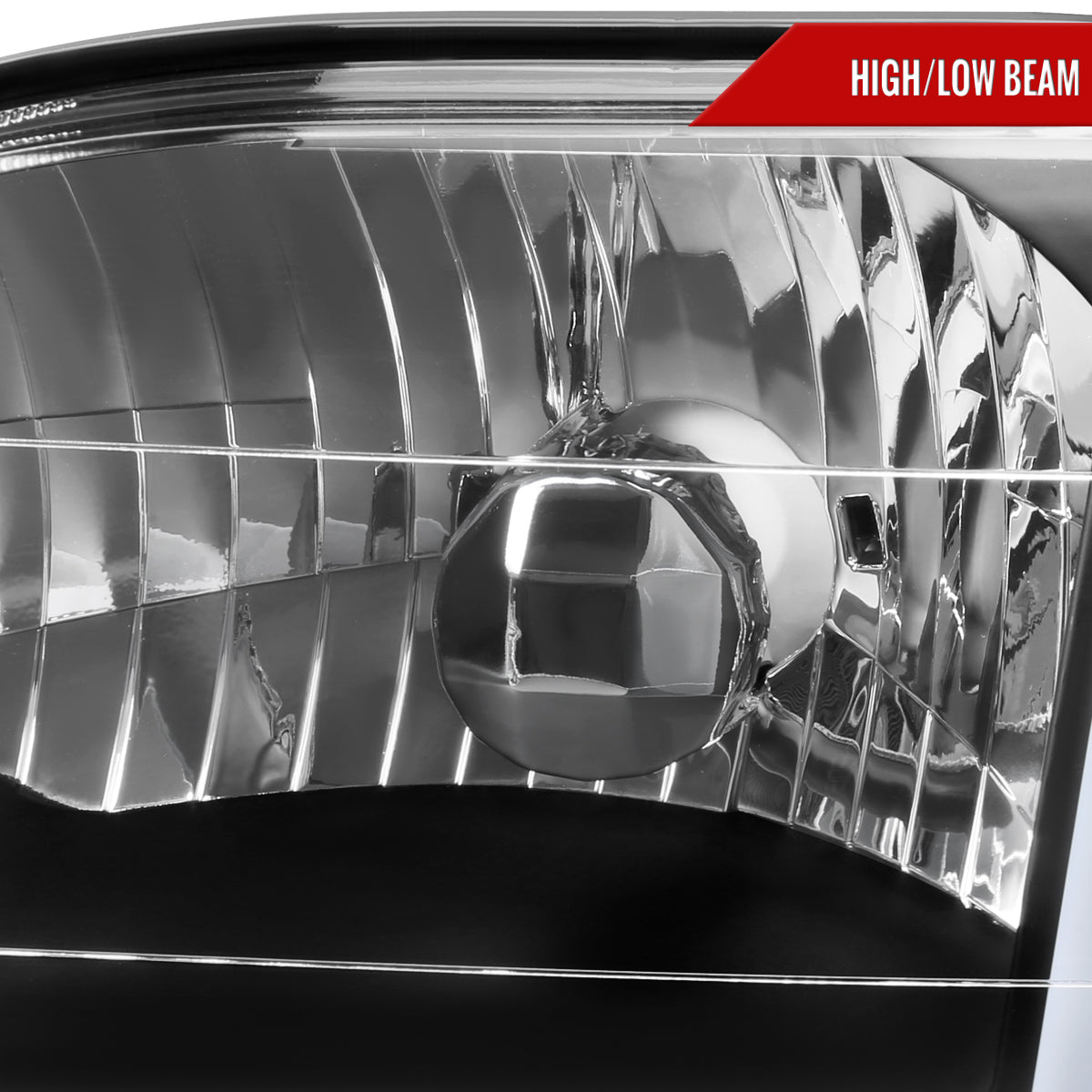 Spec-D 2001-2004 Toyota Tacoma LED Bar OE Style w/ Corner Lamps and Amber Reflector Black Headlights