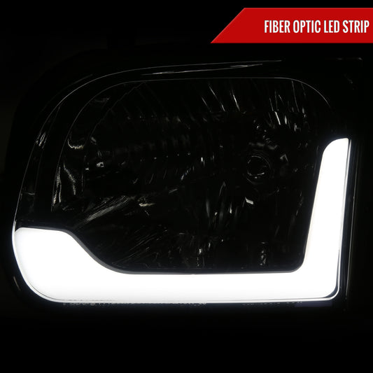 Spec-D 2005 Tundra Sequoia Corner smoked LED bar headlights upgrade