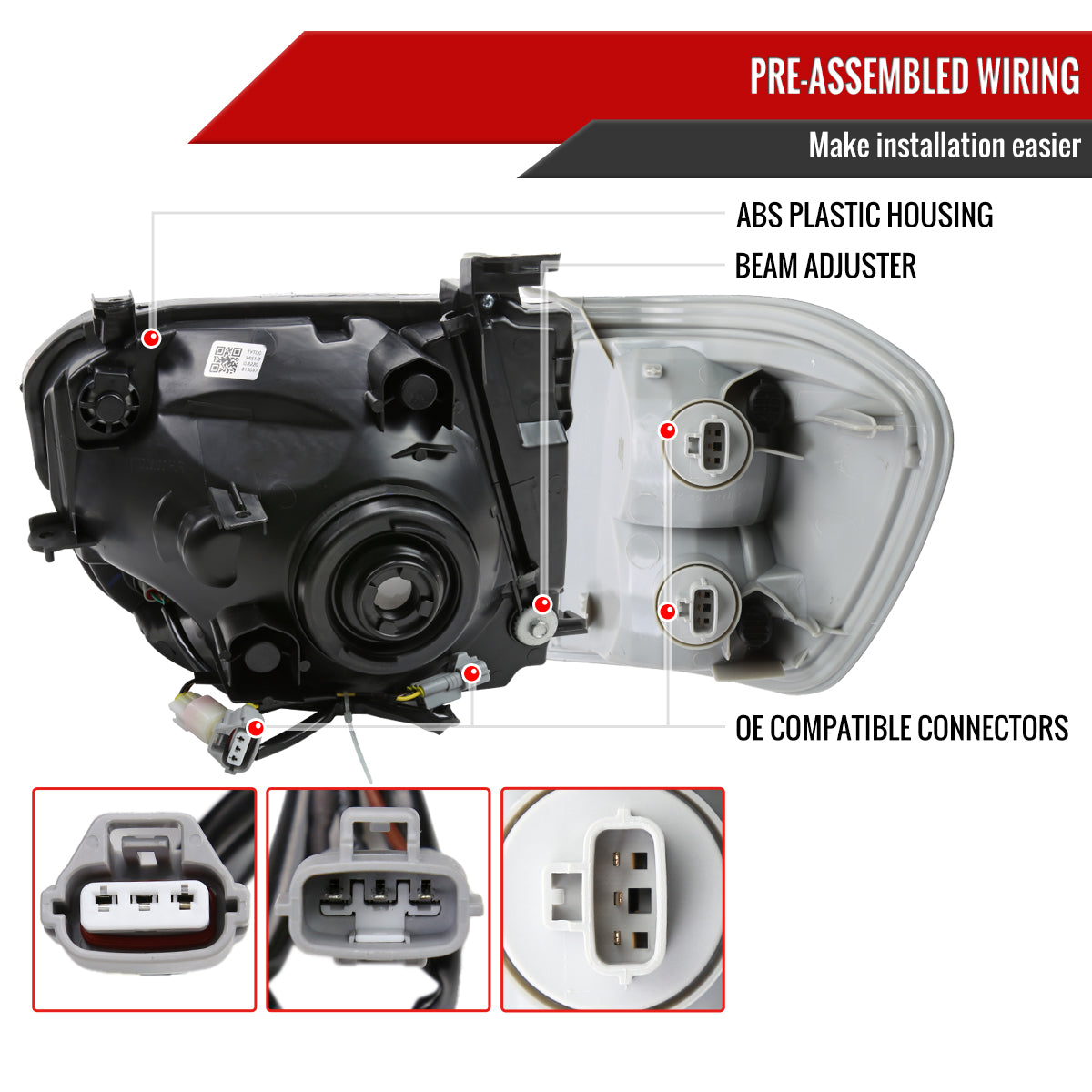 06 Tundra Sequoia Corner Spec-D smoked sequential headlights
