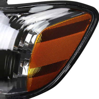 Spec-D 2005-2006 Toyota Tundra/2005-2007 Sequoia LED Bar OE Style w/Corner Lamps and Amber Reflector Black Headlights