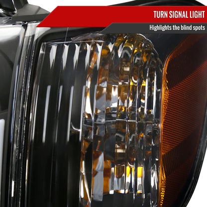 Spec-D 2005-2006 Toyota Tundra/2005-2007 Sequoia Switchback Sequential LED Bar OE Style w/Corner Lamps Black Headlights