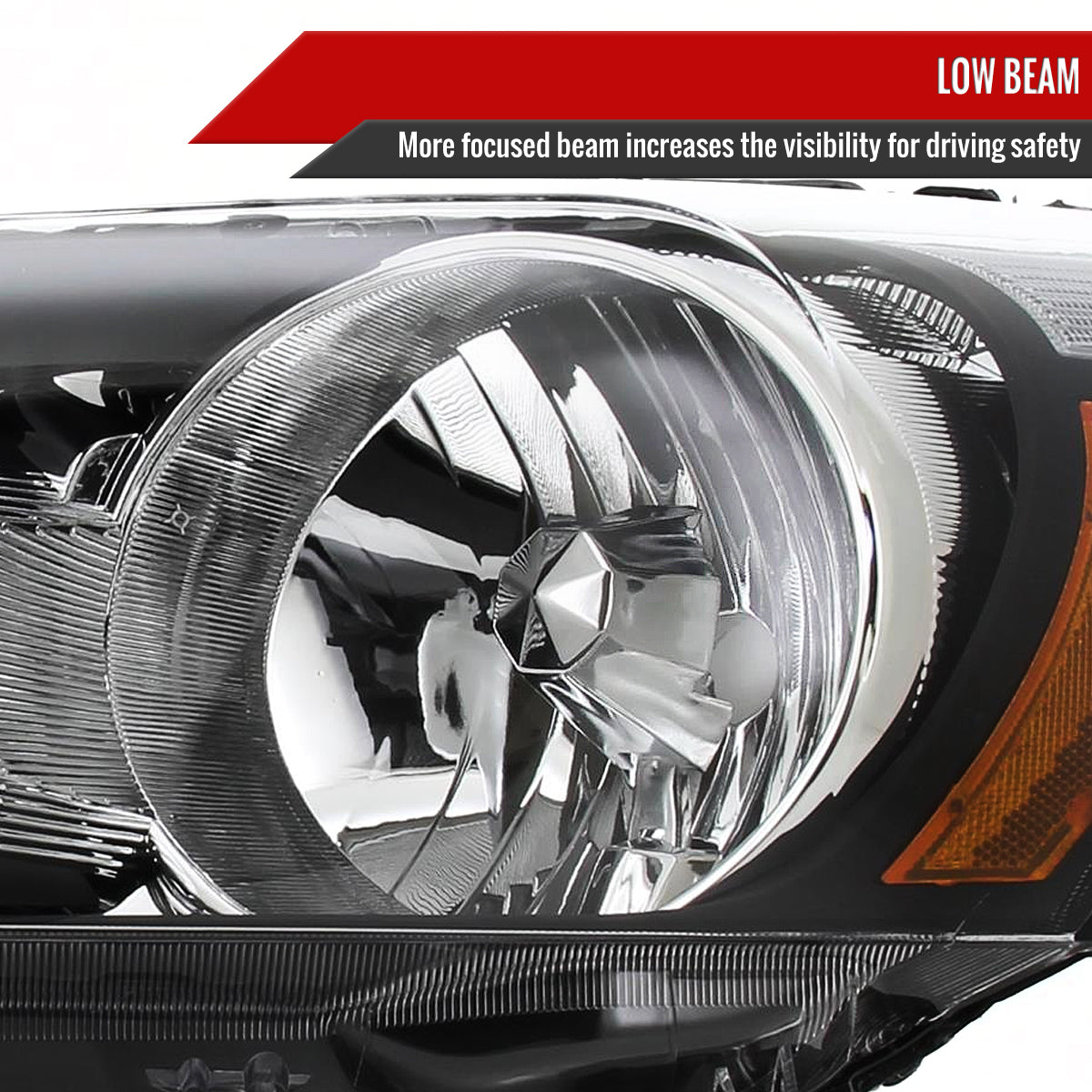Spec-D 2008-2012 Honda Accord 4DR OE Style Crystal Black Headlights