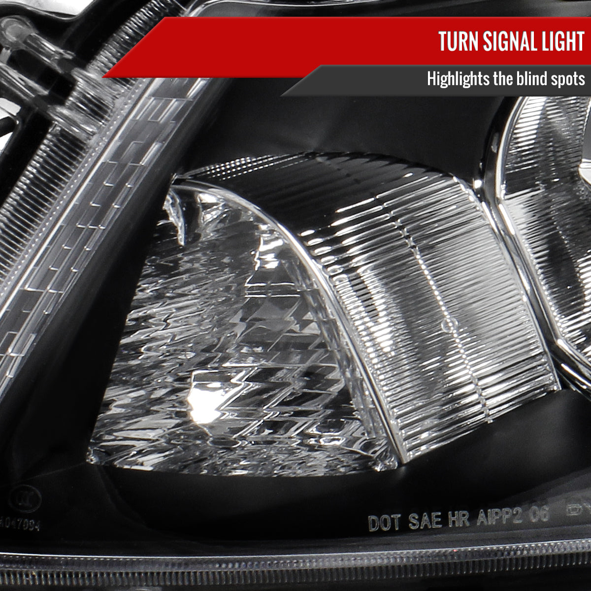 Spec-D 2012 Honda Accord 4DR OE black custom headlights