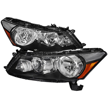 Spec-D 2008-2012 Honda Accord 4DR OE Style Crystal Black Headlights