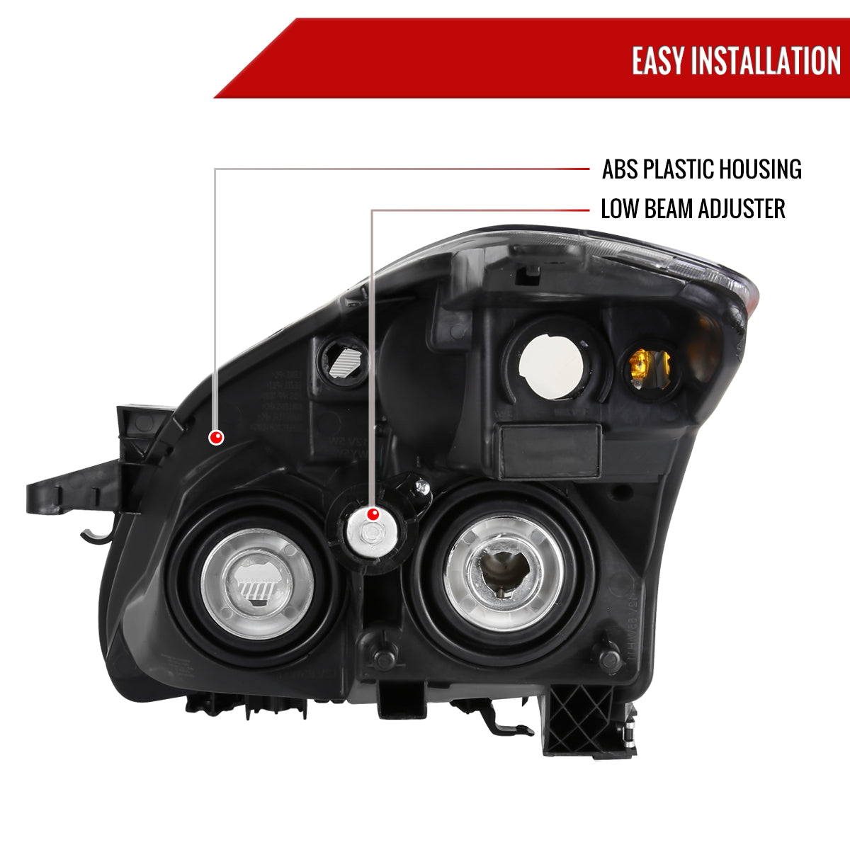 11 Nissan Altima 4DR OE Spec-D passenger-side headlights