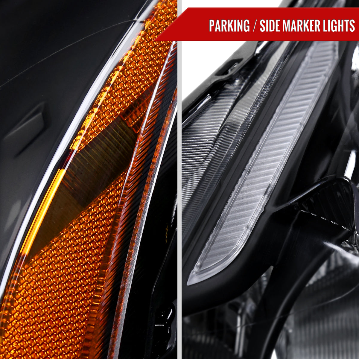 Spec-D 2010-2012 Nissan Altima 4DR OE Style Black Headlights