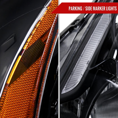 Spec-D 2010-2012 Nissan Altima 4DR OE Style Black Headlights