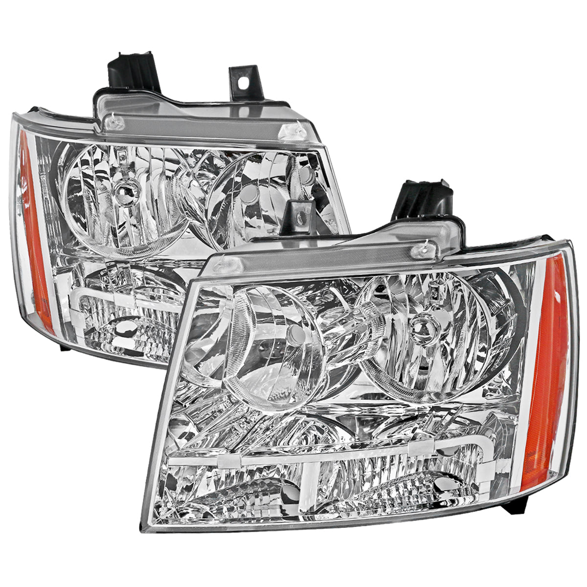 Spec-D 2007 Chevy Avalanche Tahoe Suburban chrome headlights upgrade