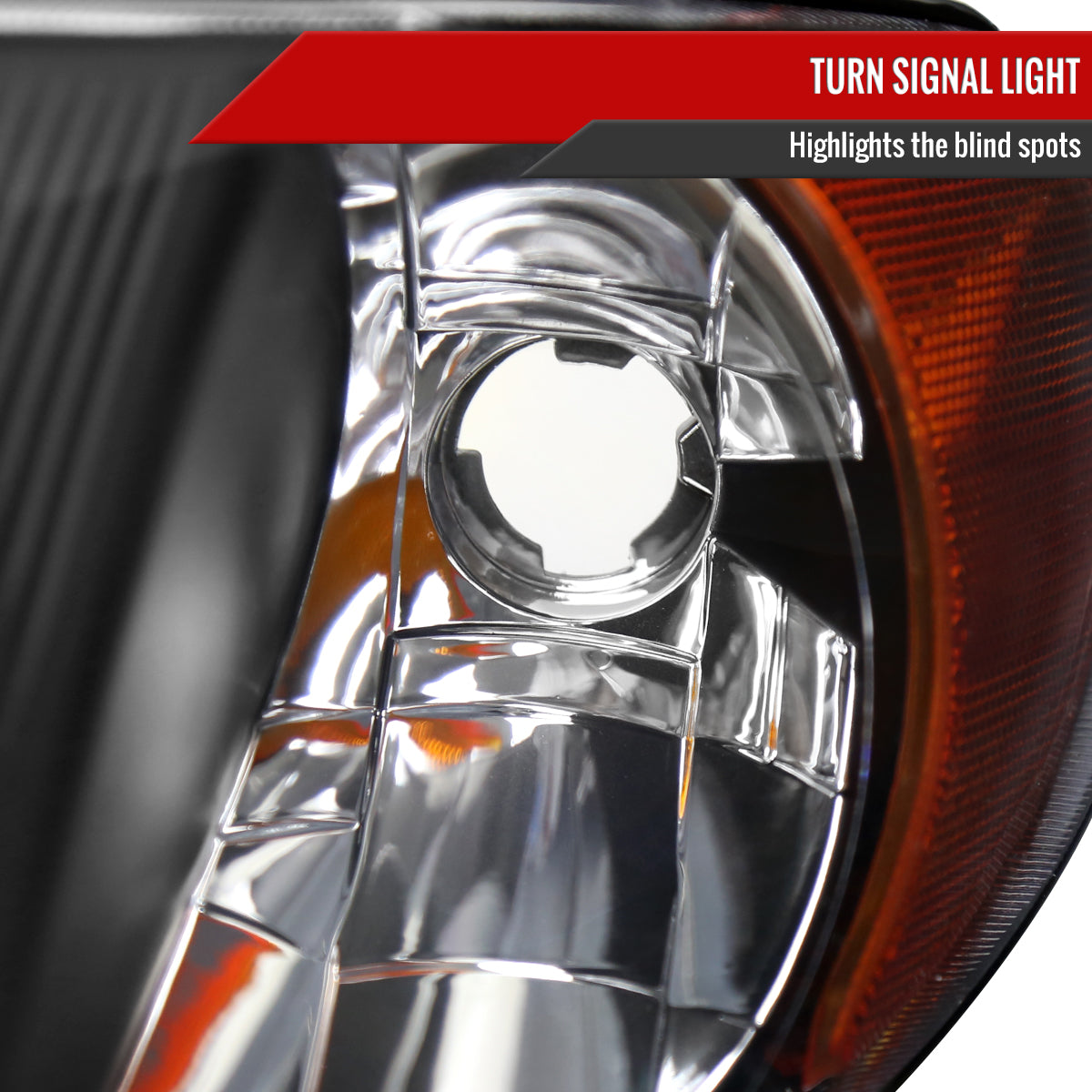 Spec-D 2001-2007 Dodge Caravan Chrysler Voyager/Town & Country OE Style Crystal Black Headlights