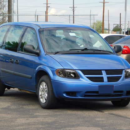 Spec-D 2001-2007 Dodge Caravan Chrysler Voyager/Town & Country OE Style Crystal Black Headlights