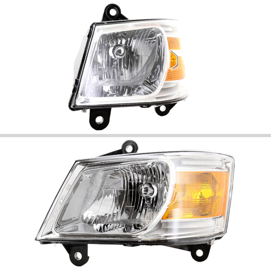 2009 Dodge Grand Caravan OE Spec-D chrome aftermarket headlights
