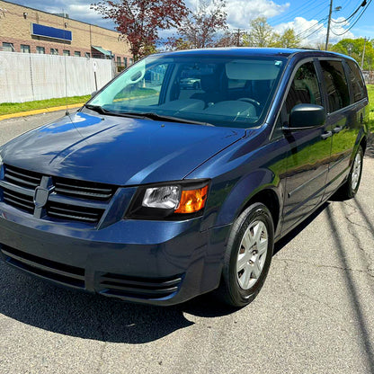 Spec-D 2008-2010 Dodge Grand Caravan OE Style Crystal w/ Amber Reflector Black Headlights