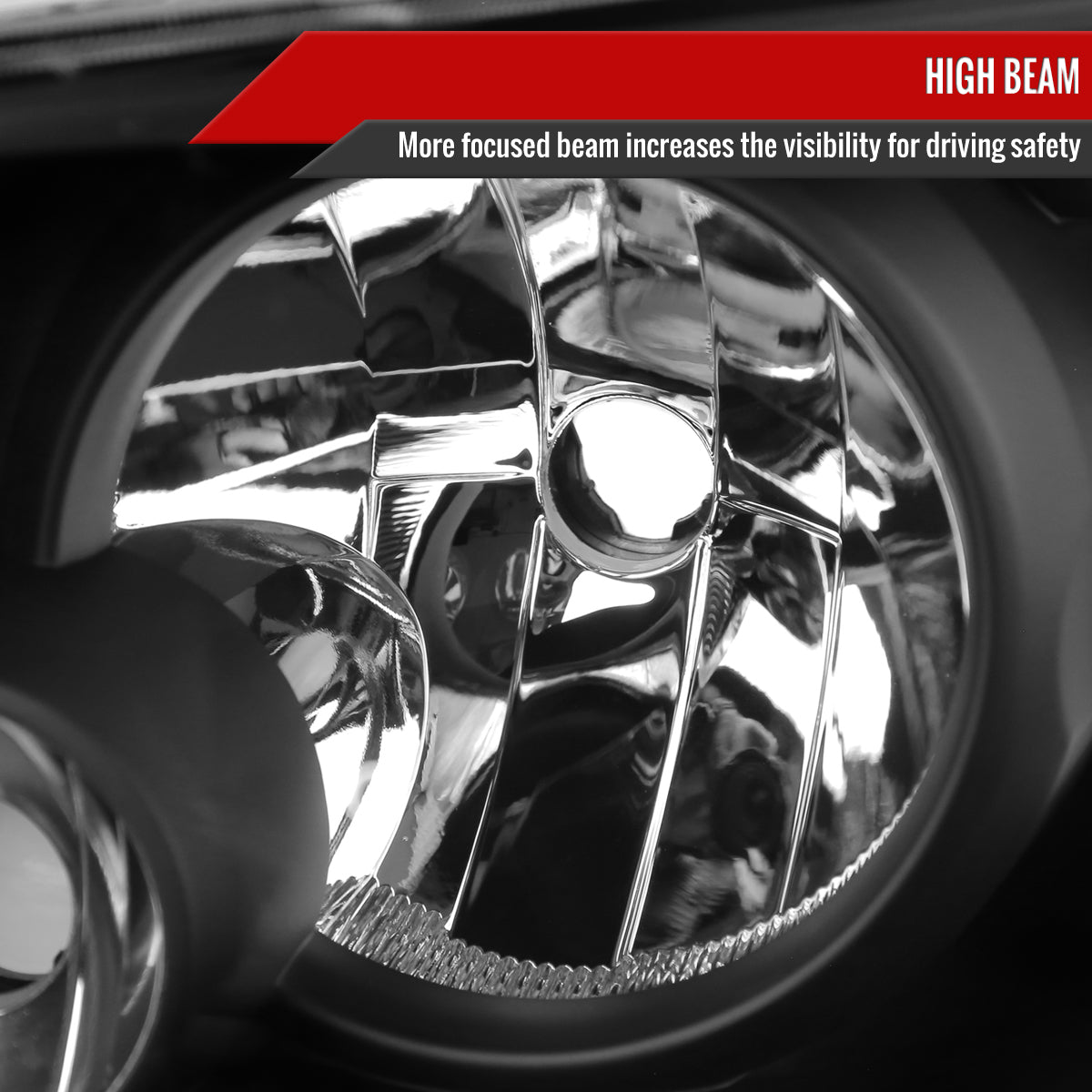 Spec-D 2008-2018 Dodge Grand Caravan Chrysler Town & Country OE Style Black Headlights