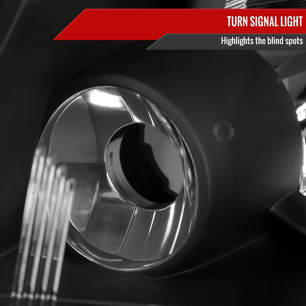 Spec-D 2008-2018 Dodge Grand Caravan Chrysler Town & Country OE Style Black Headlights