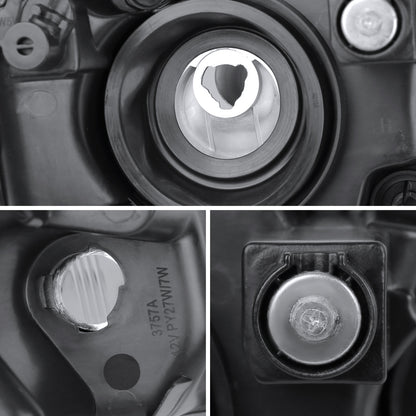 Spec-D 2008-2018 Dodge Grand Caravan Chrysler Town & Country OE Style Black Headlights