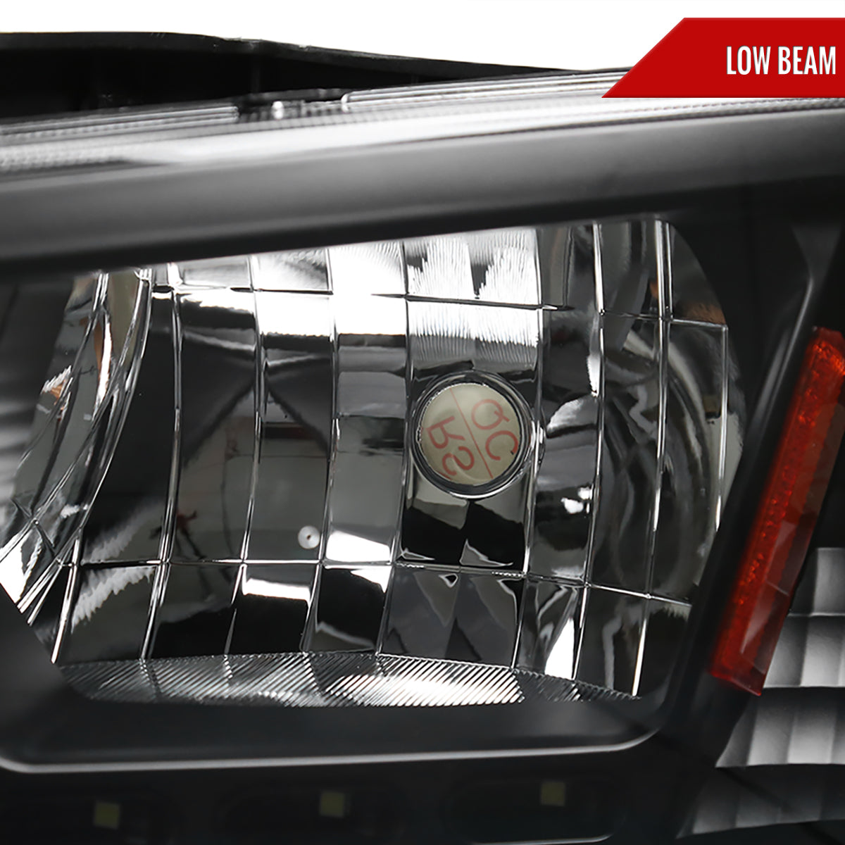 Spec-D 2006-2010 Dodge Charger 1PC Style LED OE Style w/ Amber Reflector Black Headlights