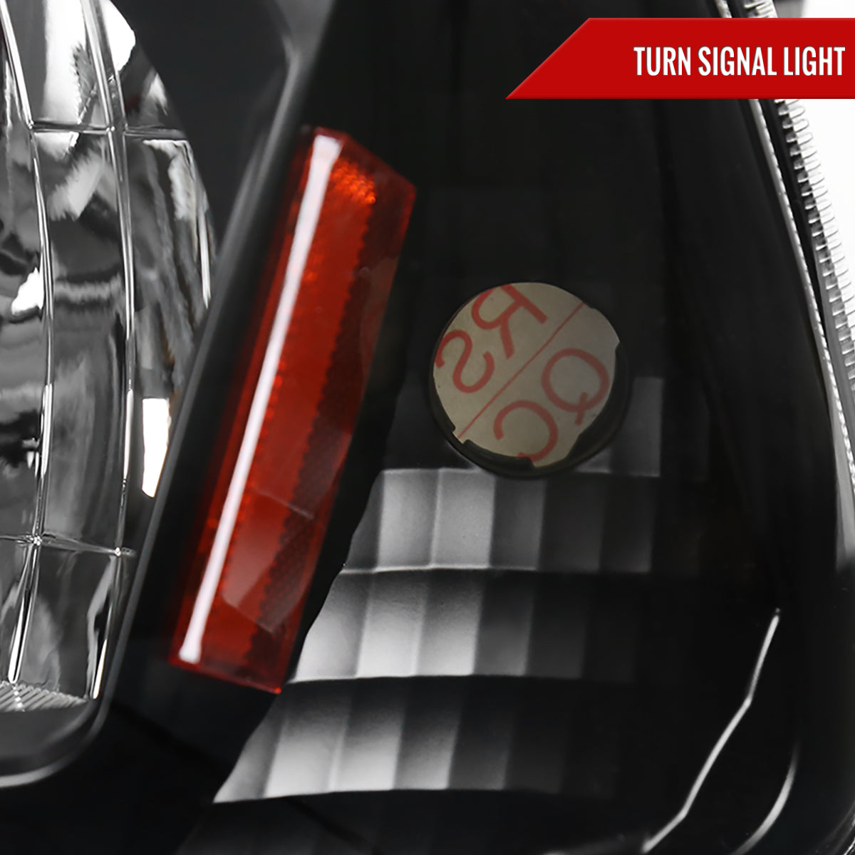 Spec-D 2006-2010 Dodge Charger 1PC Style LED OE Style w/ Amber Reflector Black Headlights