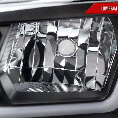 Spec-D 2006-2010 Dodge Charger Switchback Sequential LED Bar OE Style Black Headlights