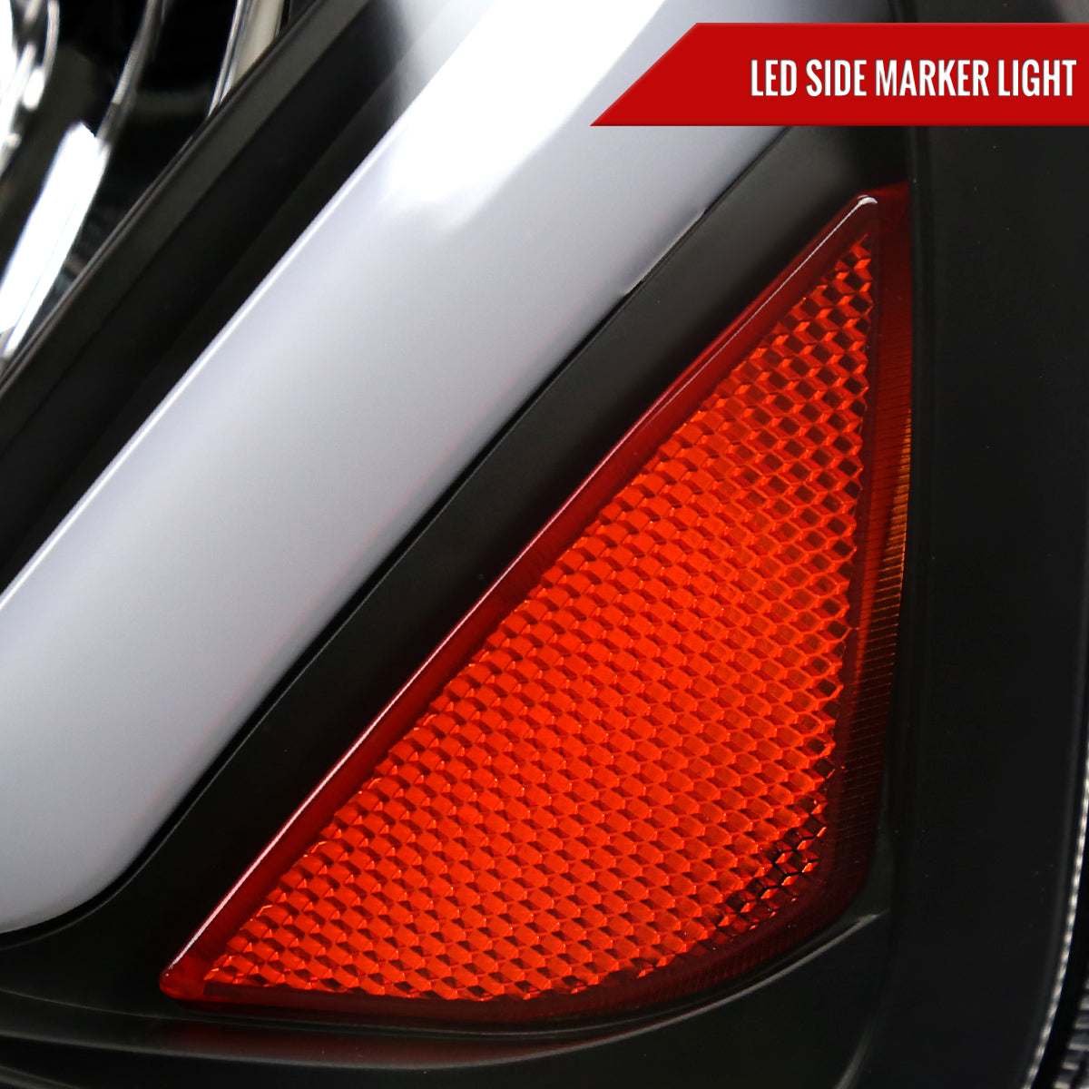 Spec-D 2006-2010 Dodge Charger Switchback Sequential LED Bar OE Style Black Headlights