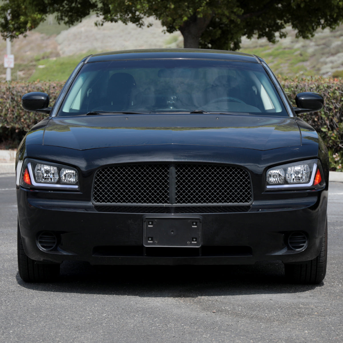 Spec-D 10 Dodge Charger OE black headlights