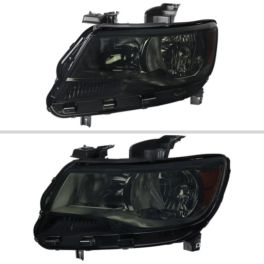 2016 Chevy Colorado Factory GL Spec-D black aftermarket headlights
