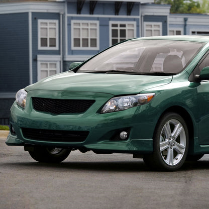 Spec-D 2009-2010 Toyota Corolla OE Style Crystal w/ Amber Reflector Black Headlights