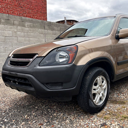 Spec-D 2002-2004 Honda CR-V OE Style with Amber Reflector Black Headlights