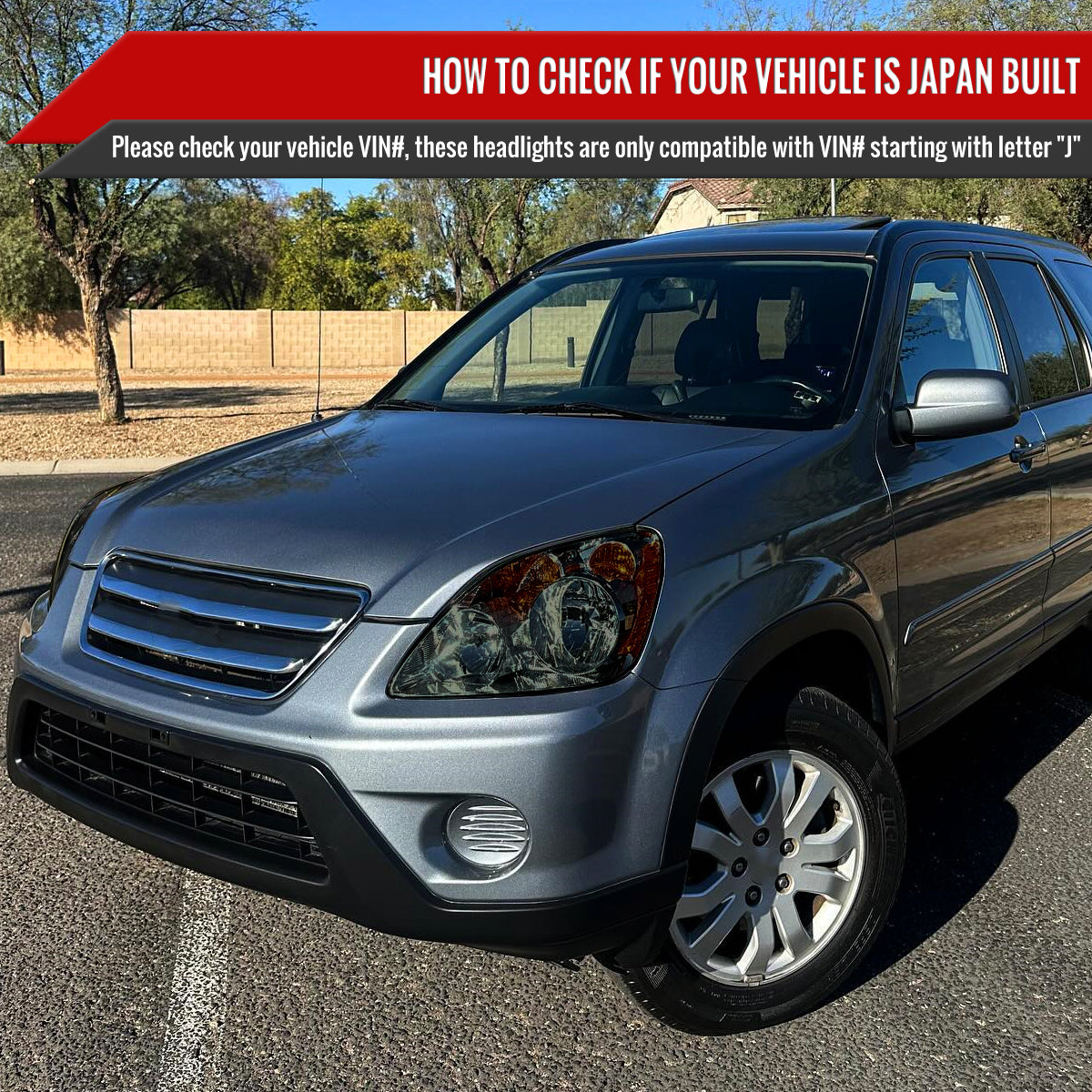 Spec-D Honda CR-V OE JP 05 chrome headlights