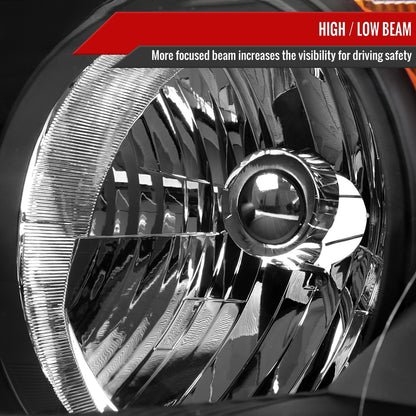 Spec-D 2007-2011 Honda CR-V OE Style Black Headlights