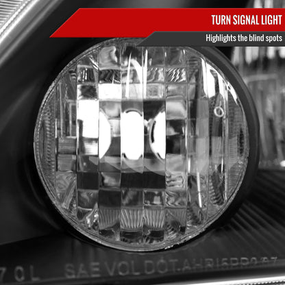Spec-D 2007-2011 Honda CR-V OE Style Black Headlights