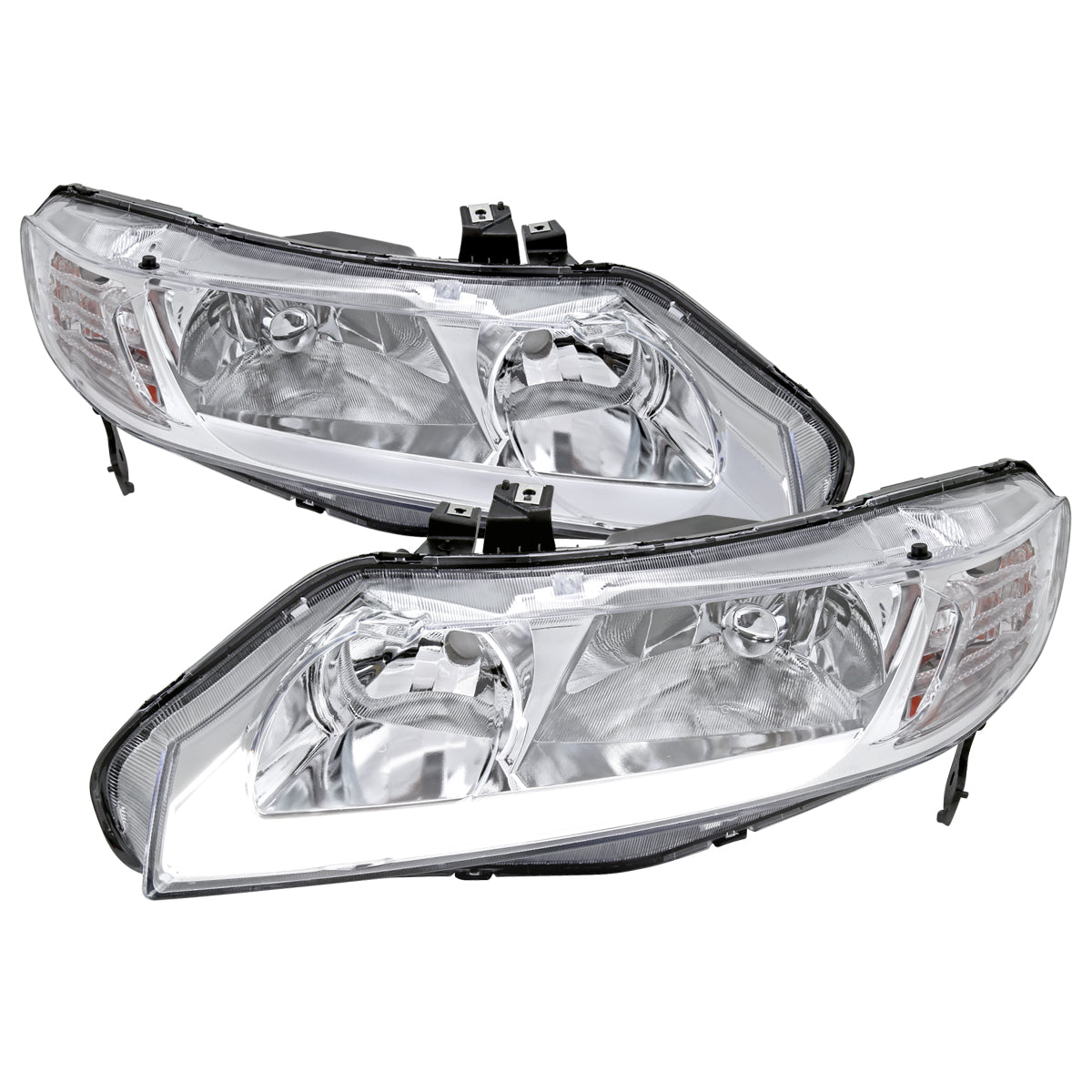 Spec-D 2006 Honda Civic 4DR chrome headlights upgrade