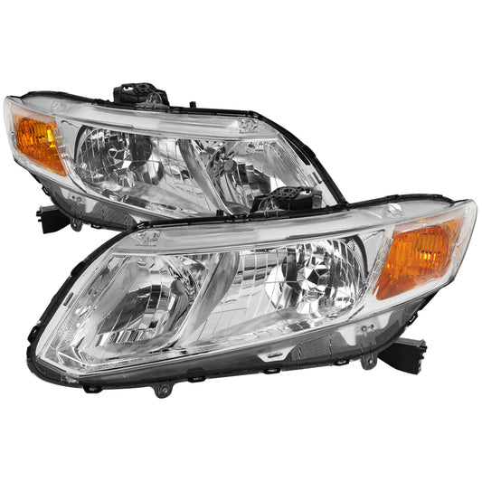 Spec-D 2012 Honda Civic 2DR Civic chrome headlights upgrade