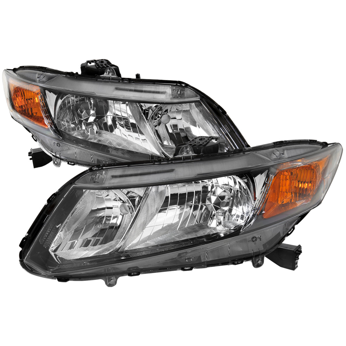 Spec-D 2012-2013 Honda Civic 2DR/ 2012-2015 Civic 4DR Crystal Black Headlights
