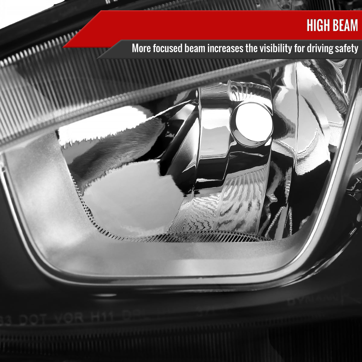 2019 Honda Civic LED Strip Spec-D chrome headlights