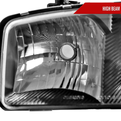 1999-2006 GMC Sierra Yukon Spec-D black headlights