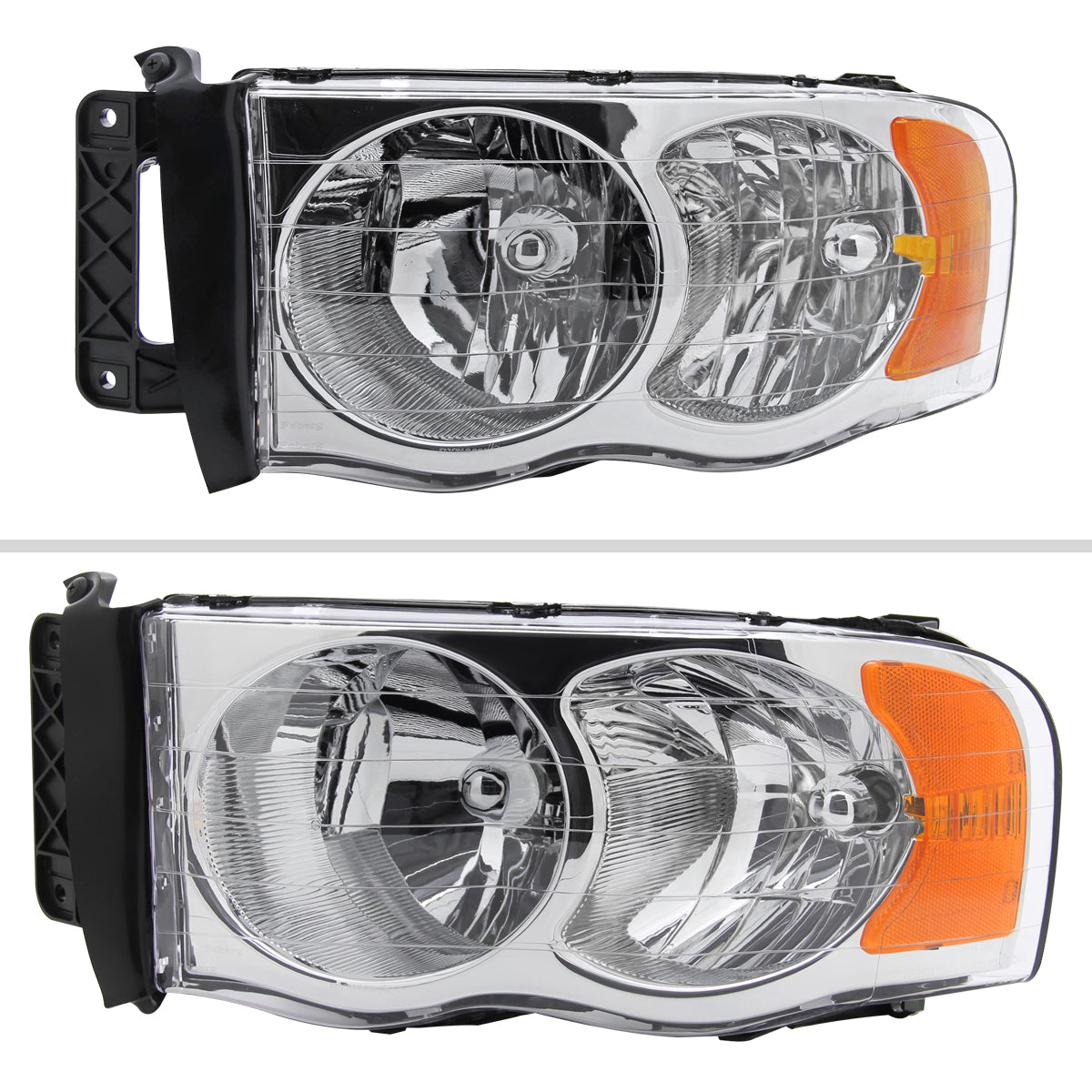 2003 Ram OE Spec-D chrome aftermarket headlights