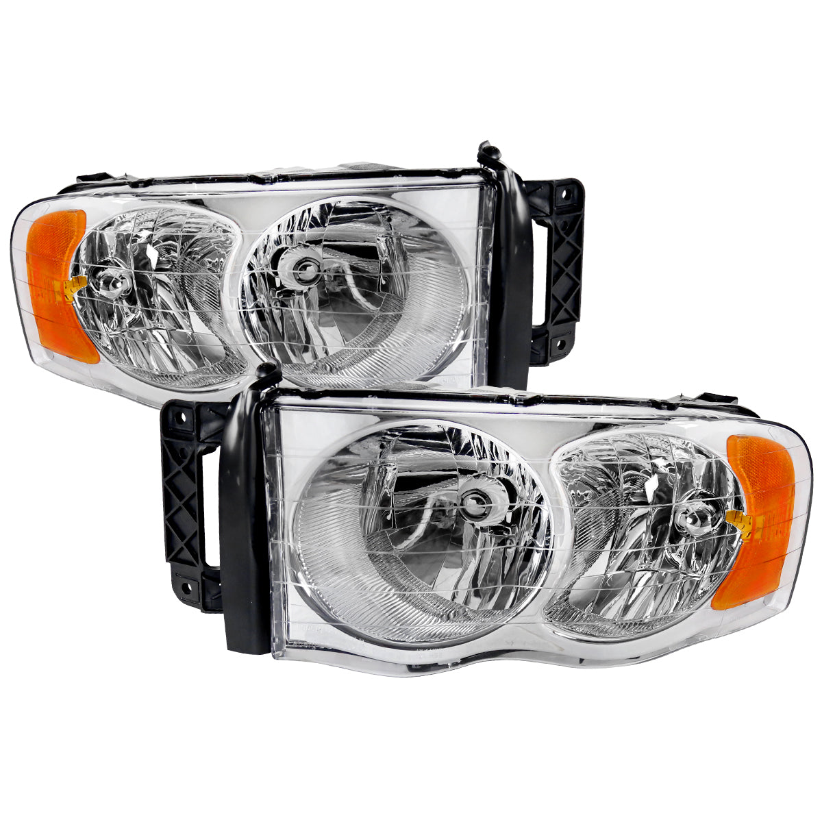 Spec-D 2002 Ram OE chrome headlights upgrade