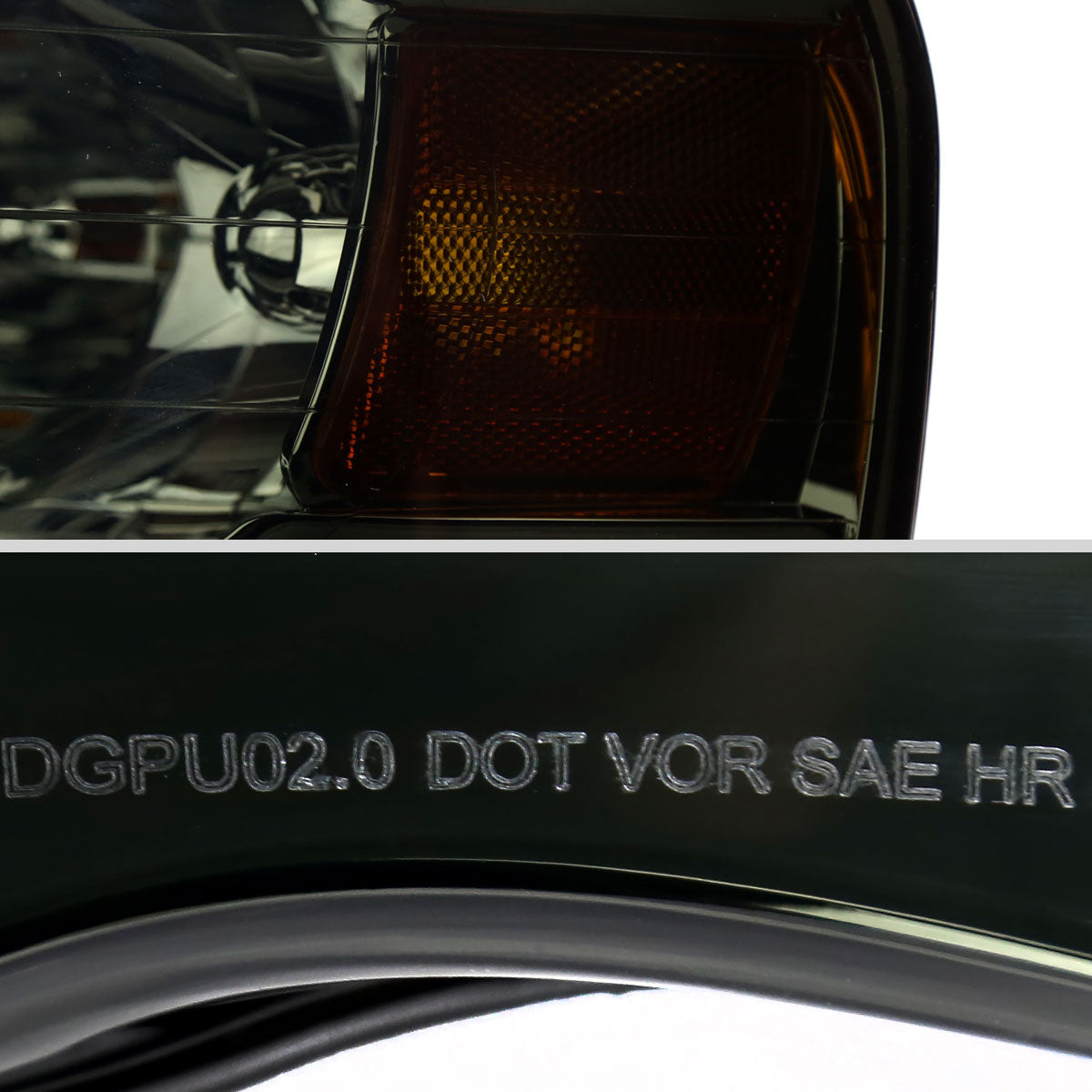 Spec-D 02 Ram smoked LED bar headlights