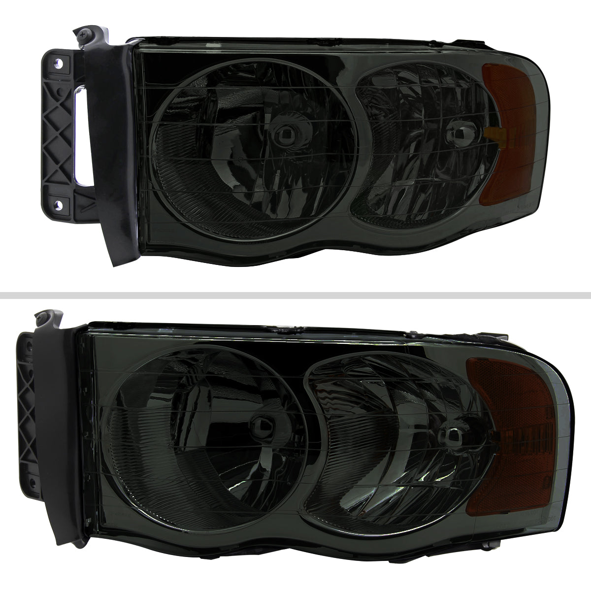 2003 Ram OE Spec-D smoked aftermarket headlights