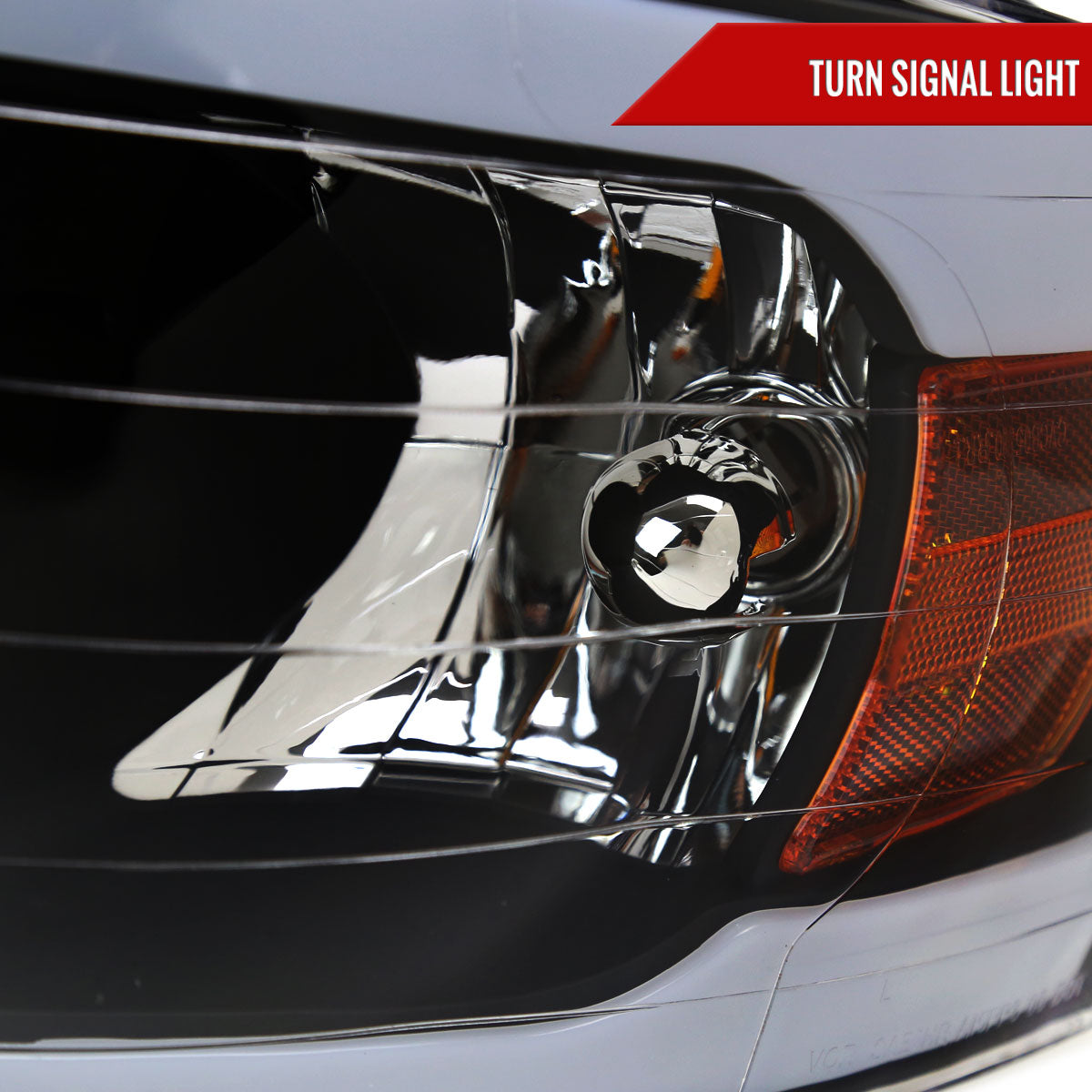 Spec-D 2002-2005 Dodge RAM 1500/2003-2005 Dodge RAM 2500/3500 LED Tube OE Style Matte Black Housing)/Clear) Headlights