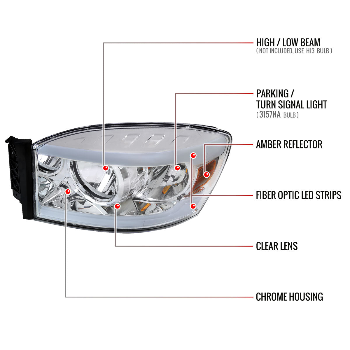 Spec-D Ram 08 headlights