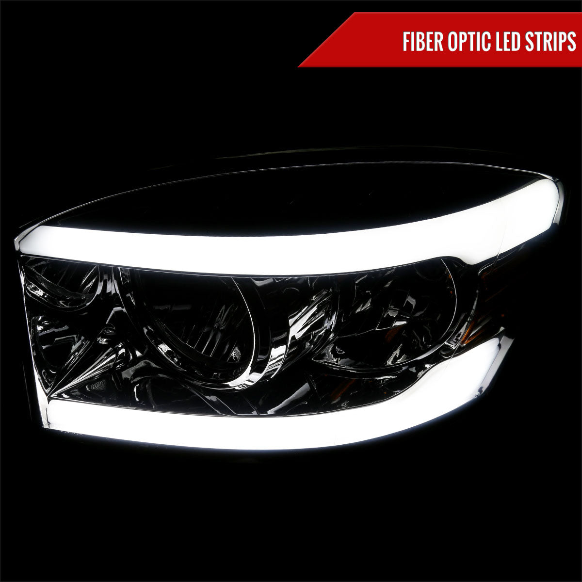 2007 Dodge ram 1500 Spec-D smoked aftermarket headlights