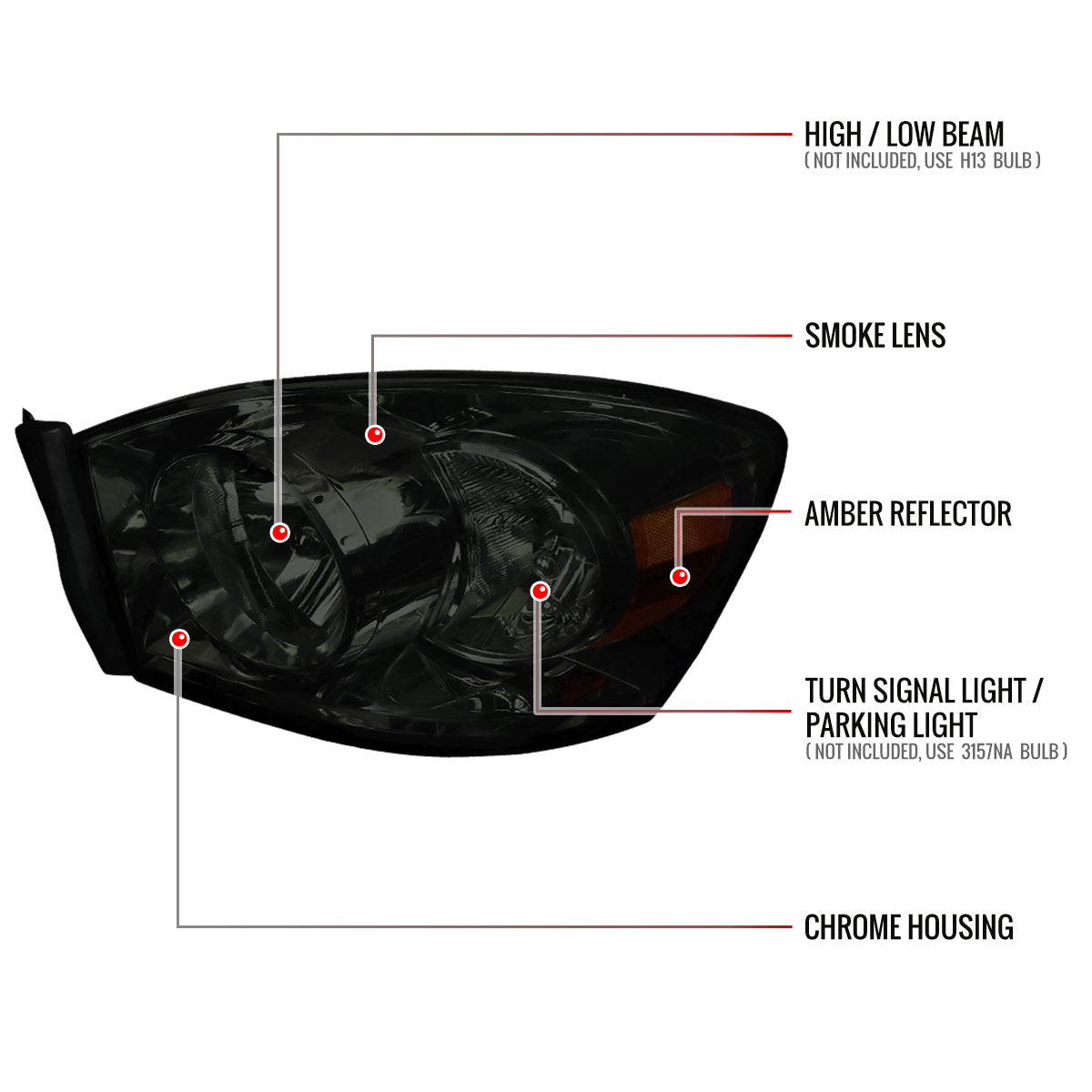 06 Ram OE Spec-D smoked lighting upgrade
