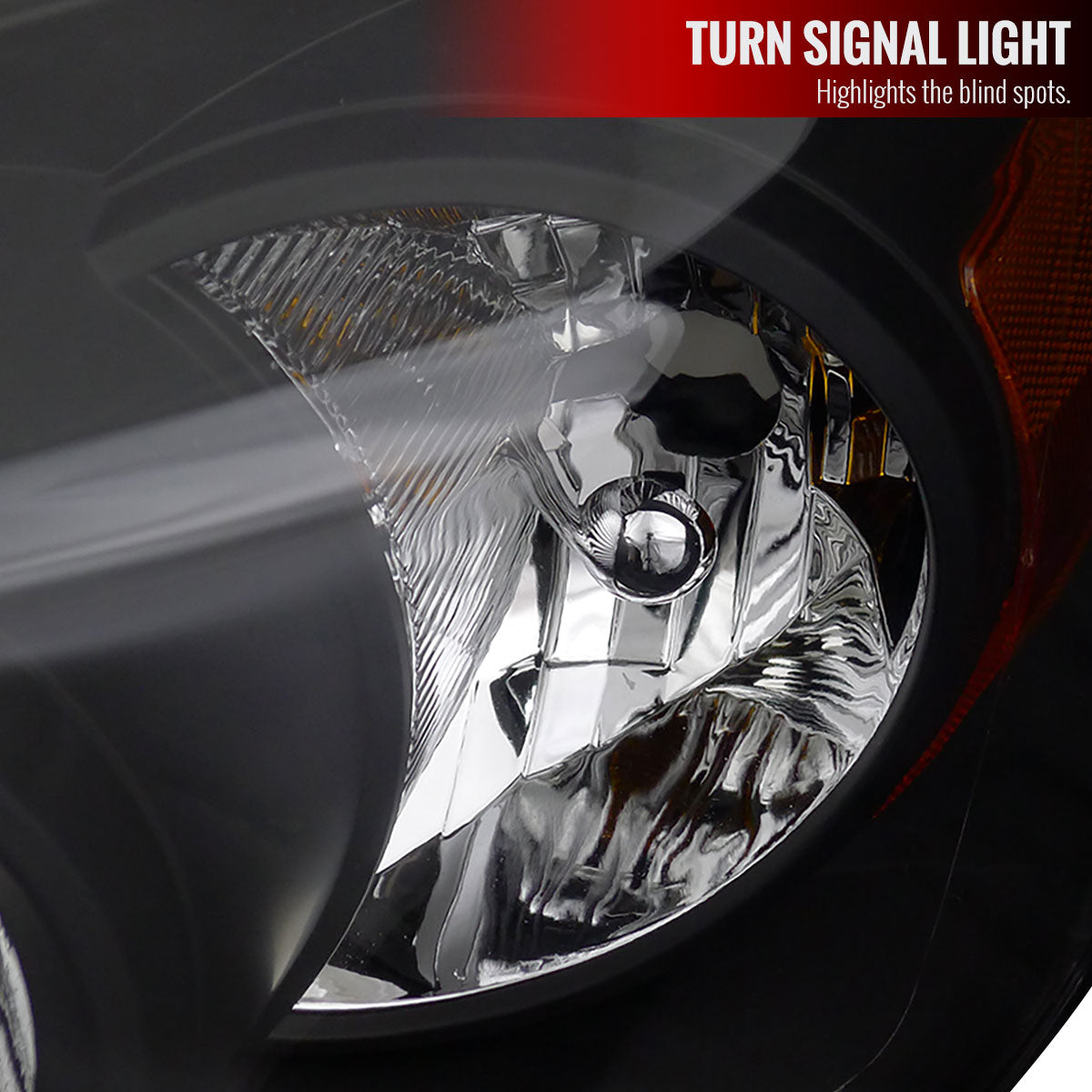 Spec-D 2008 Ram Factory style black headlights