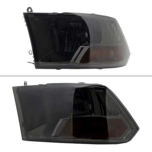 2011 Dodge Ram Classic Spec-D smoked aftermarket headlights
