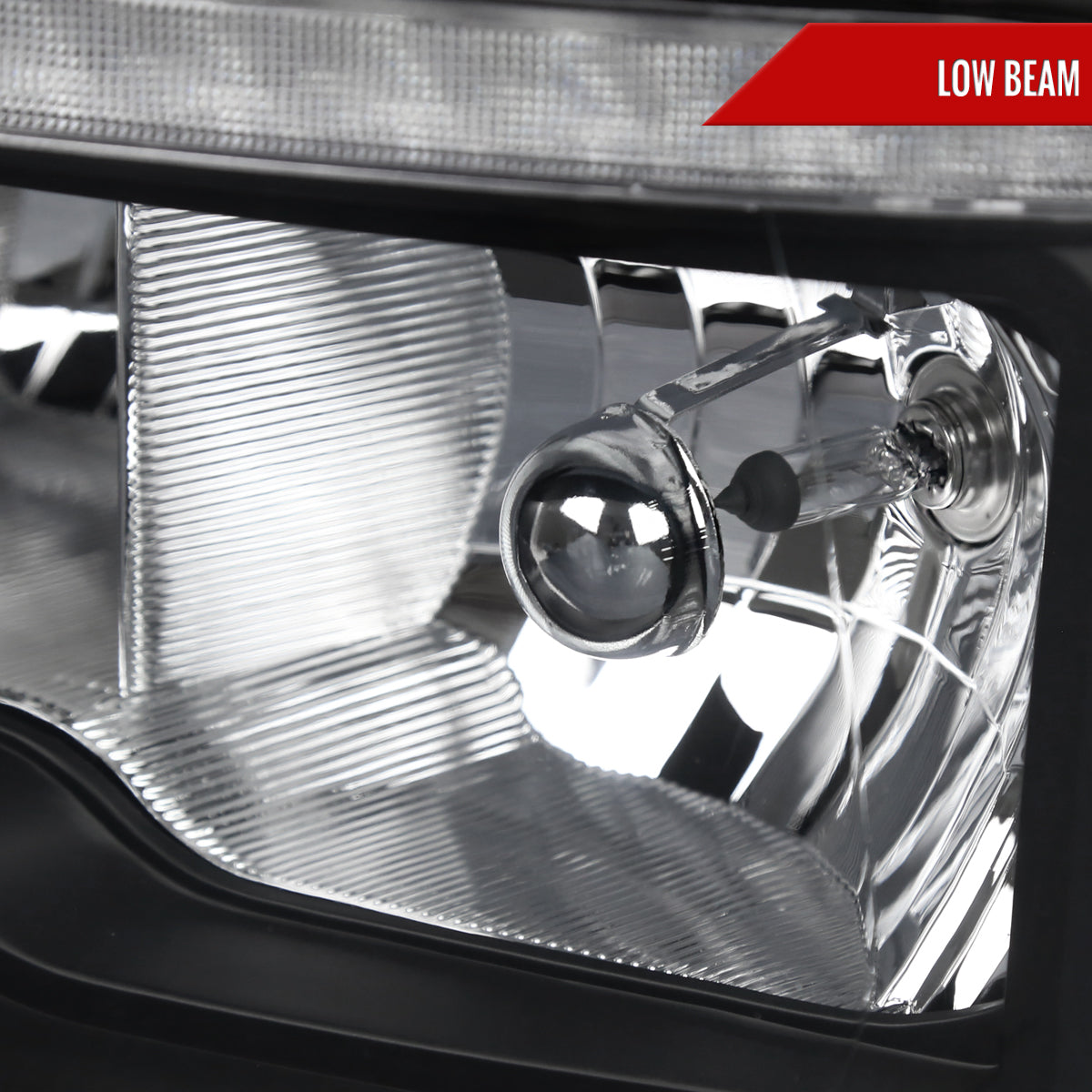 Spec-D 2009-2018 Dodge RAM 1500/2010-2018 RAM 2500 3500 Dual Switchback Sequential LED Bar OE Style Black Headlights