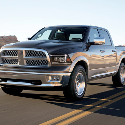 Spec-D 2009-2018 Dodge RAM 1500/2010-2018 RAM 2500 3500 Dual Switchback Sequential LED Bar OE Style Black Headlights