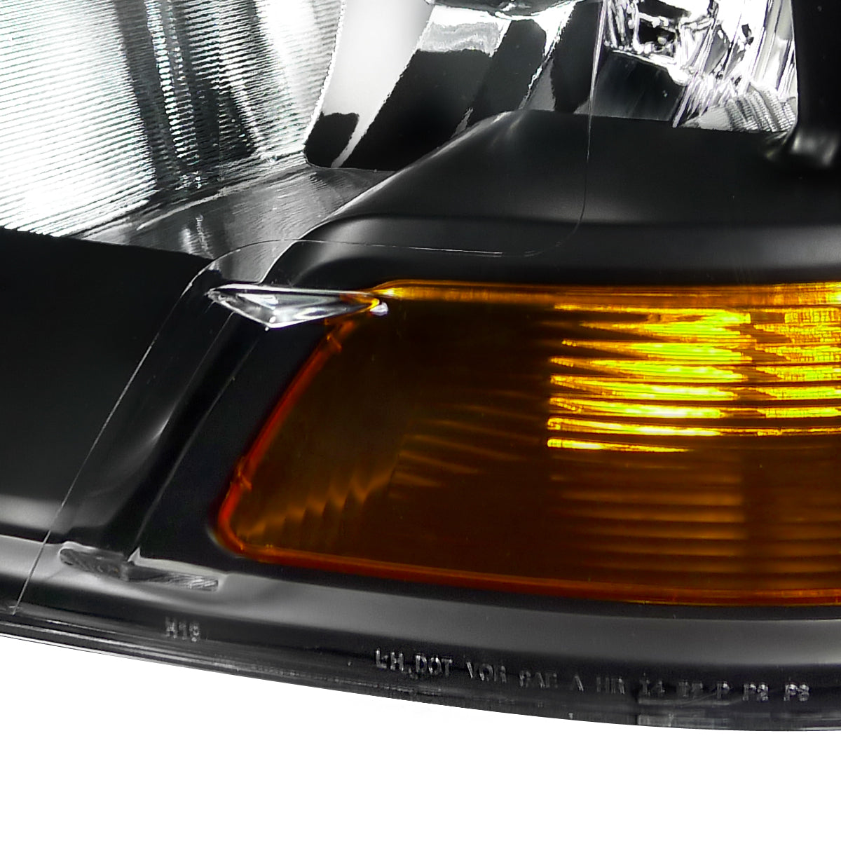 Spec-D 2009-2018 Dodge RAM 1500 / 2019-2021 RAM Classic / 2010-2018 RAM 2500 3500 Factory Dual Style Black Headlights