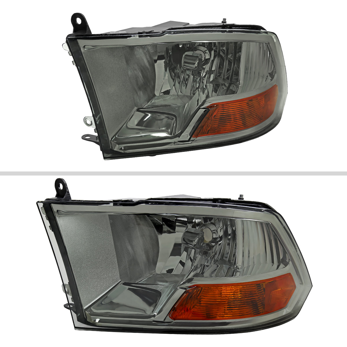 2011 Ram Classic OE Spec-D smoked aftermarket headlights